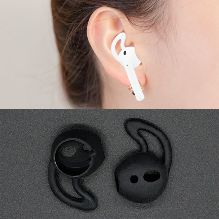 Écouteurs sans fil Bluetooth Écouteurs en silicone Écouteurs pour Apple AirPods (Noir)