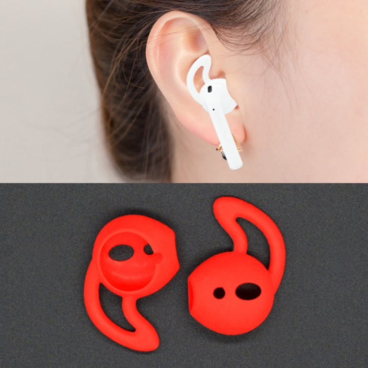 Écouteurs sans fil Bluetooth Écouteurs en silicone Écouteurs pour Apple AirPods (Rouge)