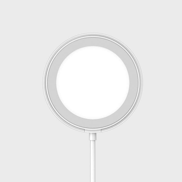 N3 15W QI Standard Magsafe Magnetic Wireless Fast Charging Charger for iPhone 12 (White)