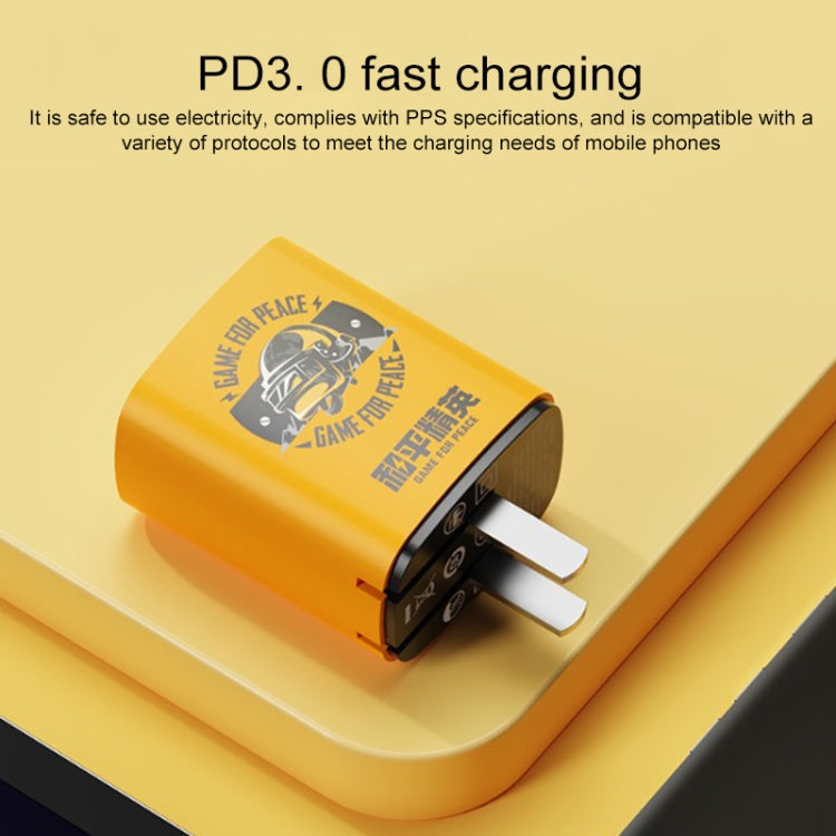 Rock T42 PD 20W USB + TypeC / USB-C Dual Ports Chargeur de voyage à charge rapide Prise US