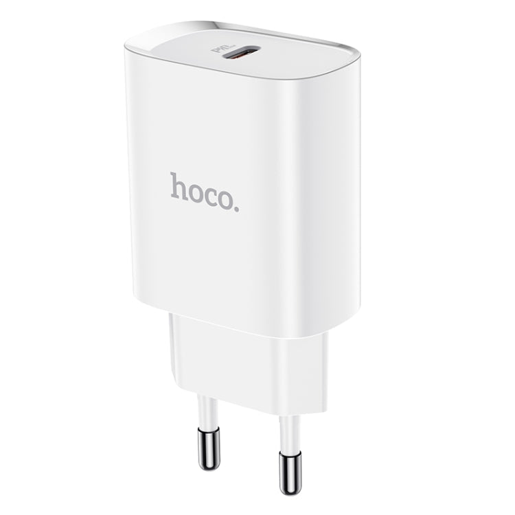 Hoco N14 PD 20W Smart Port Power Adapter AC Adapter EU Plug (Blanc)
