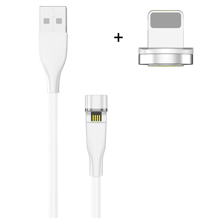 2m USB to 8Pin 540 Degree Rotatable Magnetic Charging Cable (White)