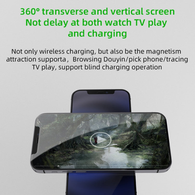 Chargeur sans fil magnétique multifonctionnel S36 3 en 1 15W pour téléphones mobiles / montres Apple / Airpods (blanc)