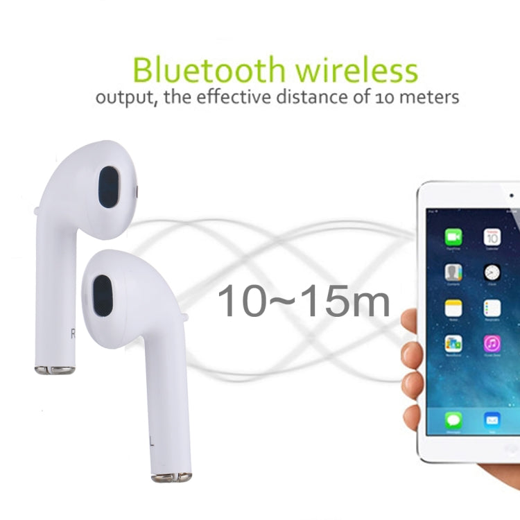 Universal Dual Wireless Bluetooth 5.0 TWS Earphones Stereo Earbuds In-Ear Headphones with Charging Box for iPad iPhone Galaxy Huawei Xiaomi LG HTC and Other Bluetooth-Enabled Devices (White)