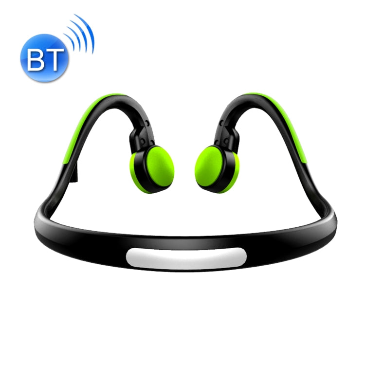 BT-BK Bone Conducción Bluetooth V4.1 + EDR Auriculares Deportivos para colocar sobre la Oreja con Micrófono Para iPhone Samsung Huawei Xiaomi HTC y otros Teléfonos Inteligentes u otros dispositivos de Audio Bluetooth (verde)