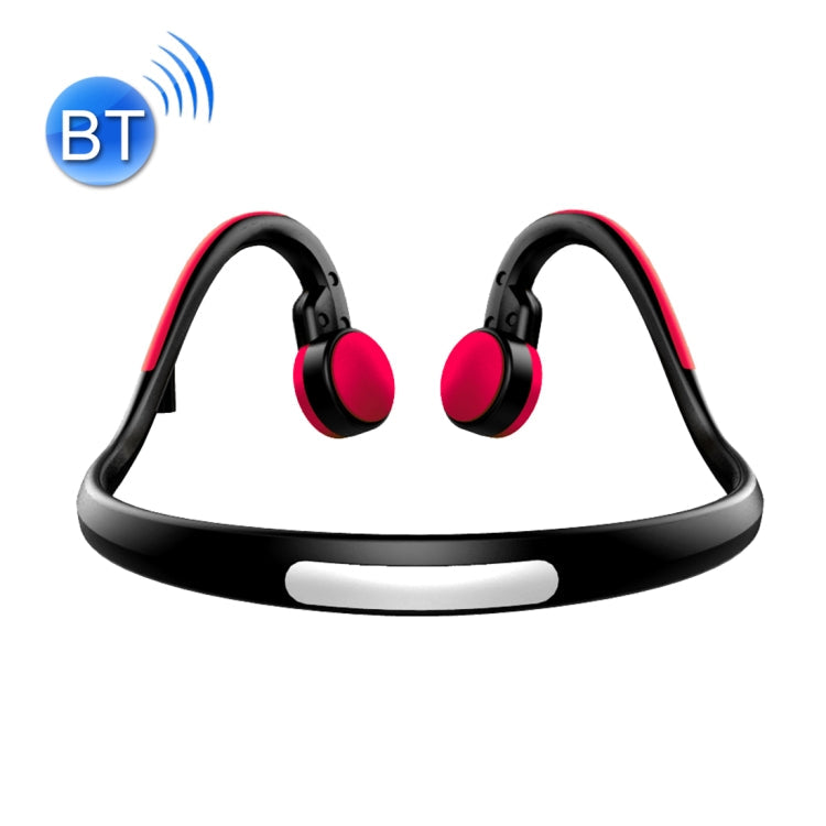 BT-BK Bone Conduction Bluetooth V4.1 + EDR Over-Ear Sports Headphones with Mic for iPhone Samsung Huawei Xiaomi HTC and other Smartphones or other Bluetooth Audio Devices (Rouge)
