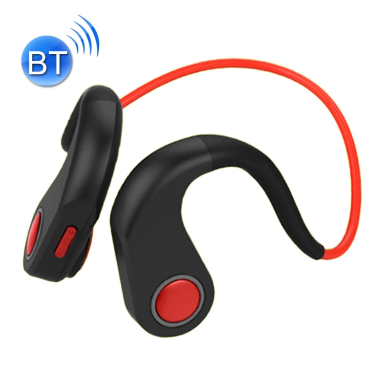 BT-DK Bone Conducción Bluetooth V4.1 + EDR Auriculares Deportivos sobre la Oreja con Micrófono compatible con NFC Para iPhone Samsung Huawei Xiaomi HTC y otros Teléfonos Inteligentes u otros dispositivos de Audio Bluetooth (Rojo)
