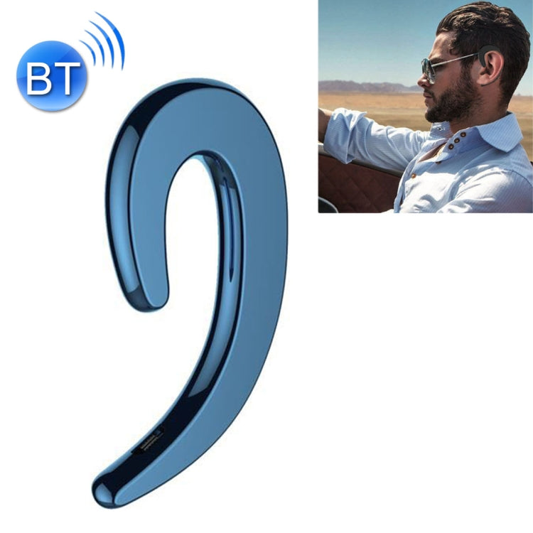 B18 Bone Driving Bluetooth V4.1 Casque de sport à crochet d'oreille pour iPhone Samsung Huawei Xiaomi HTC et autres téléphones intelligents ou autres appareils audio Bluetooth (Bleu)