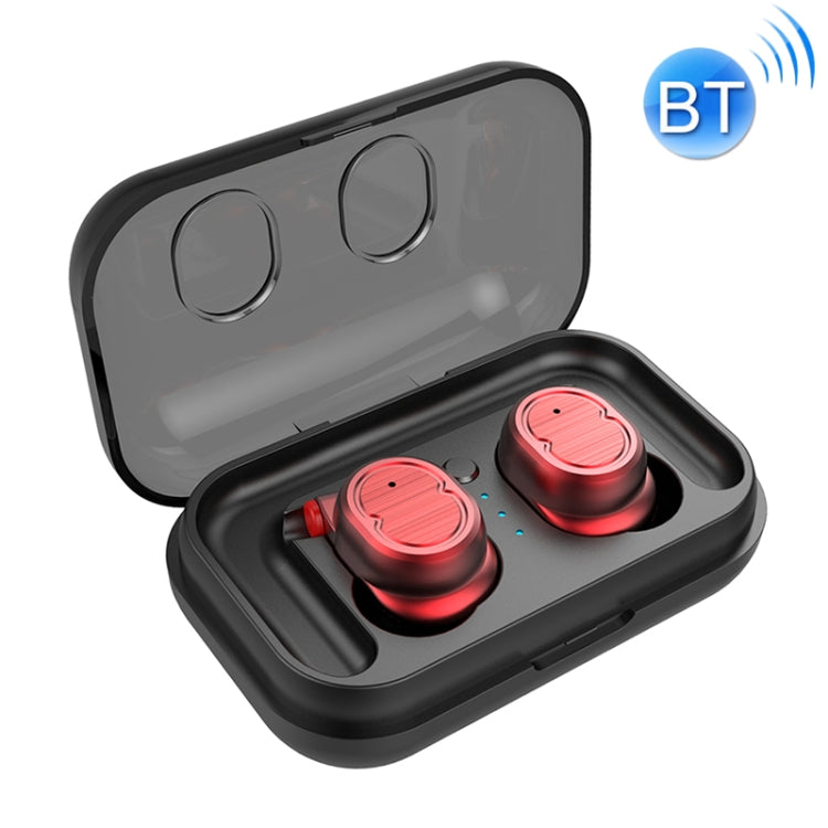 TWS-8 Touch Wireless Mini Waterproof 5.0 Bluetooth Earphone (Red)