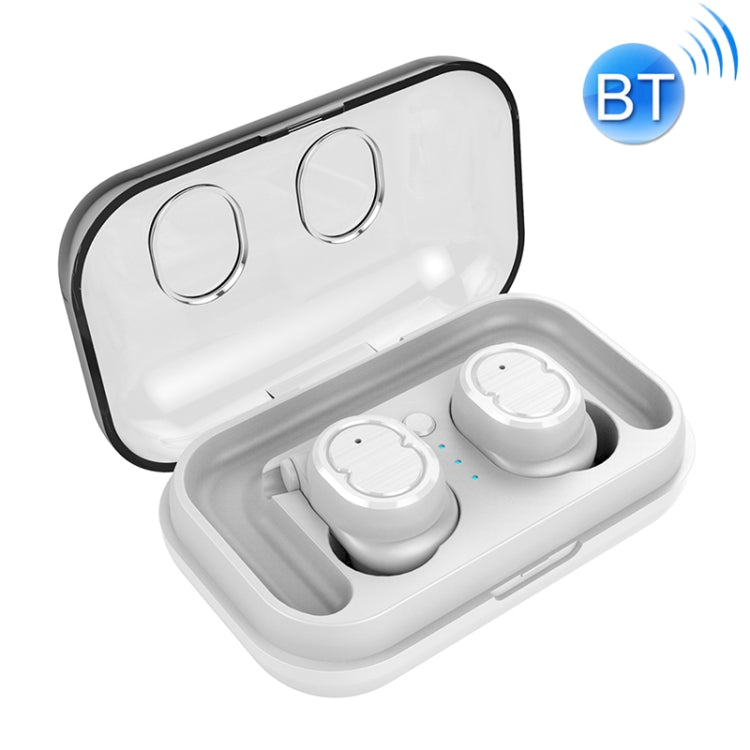 TWS-8 Touch Wireless Mini Waterproof 5.0 Bluetooth Earphone (White)