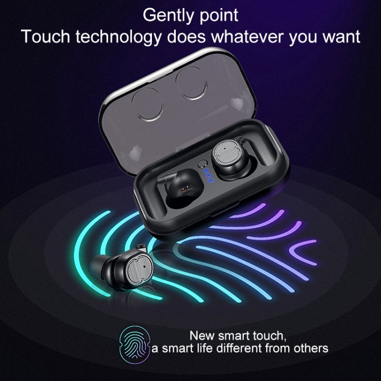 TWS-8 Touch Mini Écouteur Bluetooth Étanche 5.0 Sans Fil (Blanc)