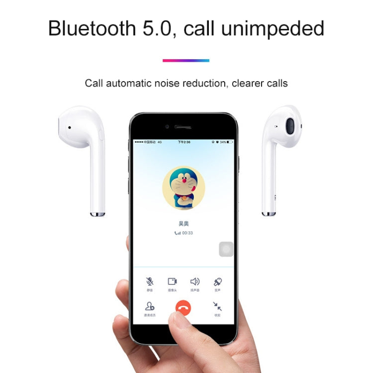TWS X8 Écouteur stéréo sans fil Bluetooth 5.0 avec boîtier de chargement pour iPhone Galaxy Huawei Xiaomi HTC et autres téléphones intelligents