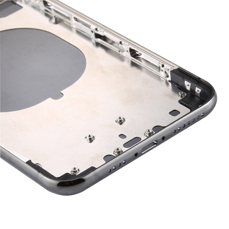 Coque arrière avec plateau pour carte SIM et touches latérales et objectif de l'appareil photo pour iPhone 11 Pro Max (gris)