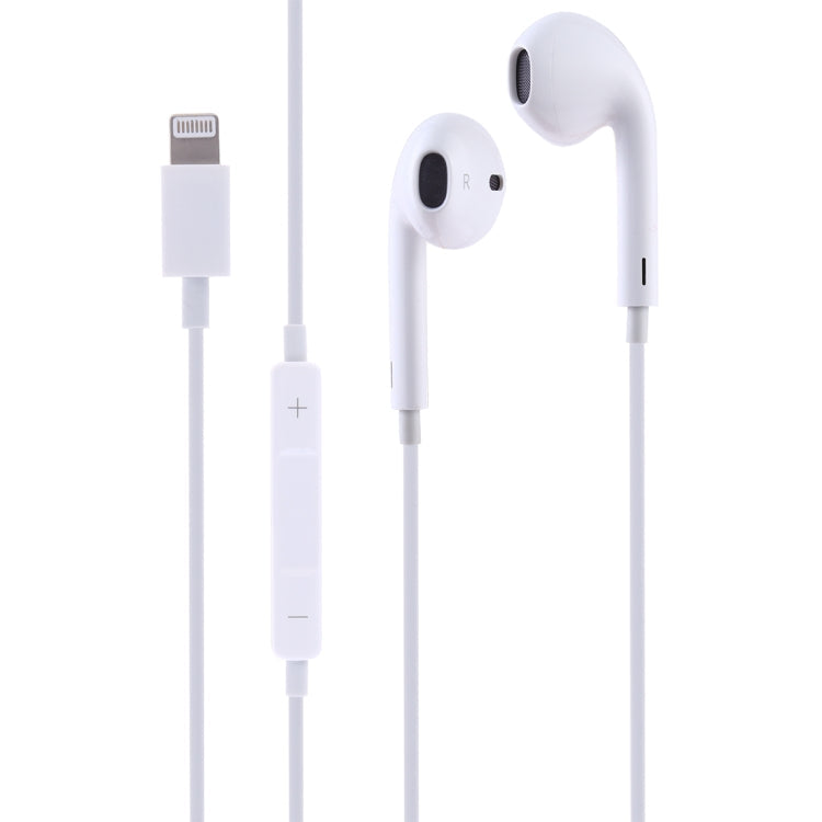 GL069 Wired Stereo Headphones with Pop-up Window and 8-Pin Bluetooth Module with Microphone (White)