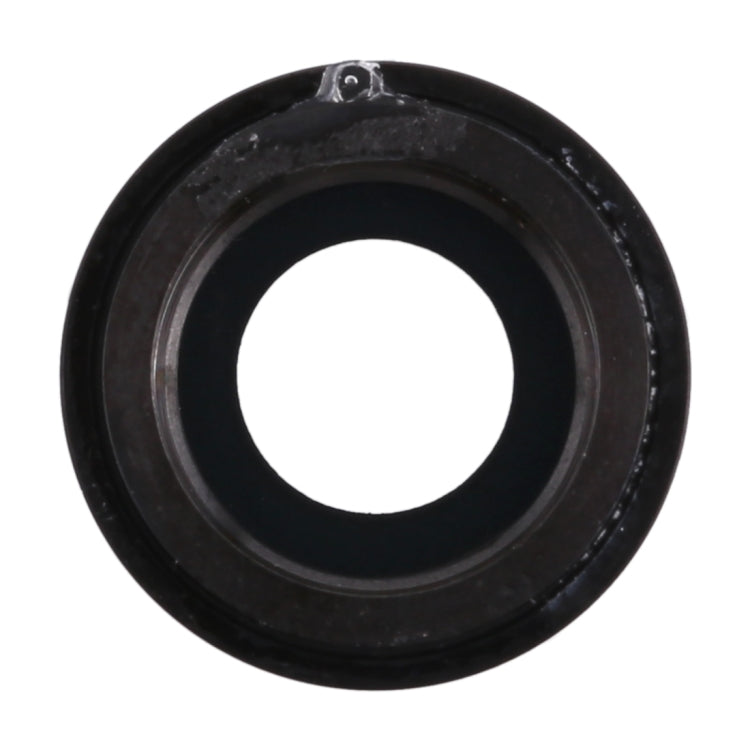 Lunette de caméra arrière avec couvercle d'objectif pour iPhone XR (noir)