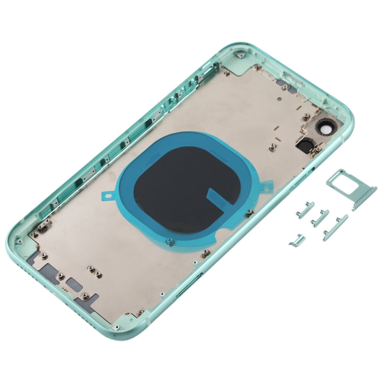 iP11 Imitation Look Back Case Cover pour iPhone XR (avec plateau de carte SIM et touches latérales) (Vert)