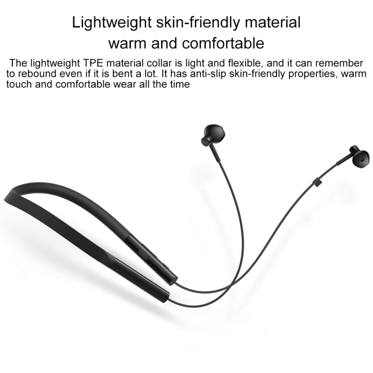 Original Xiaomi Bluetooth 4.2 Neck-Mounted Headphones for iPhone and Android Smartphones or Other Bluetooth Audio Devices (Black)