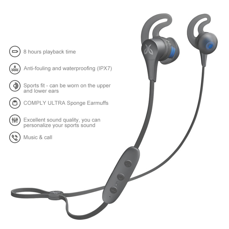 Écouteurs Bluetooth Jaybird X4 Sports (Gris)