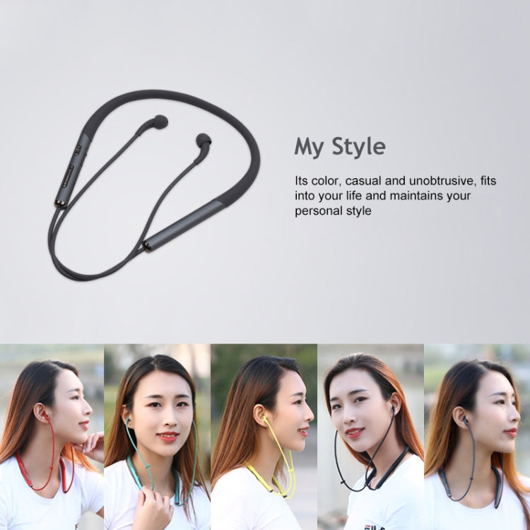 Neck-Mounted Air Conduction Bluetooth Headset with Magnetic Buckle Support Call Vibration &amp; Hands-Free Calls &amp; Battery Display &amp; Multi-point Connection (Black)