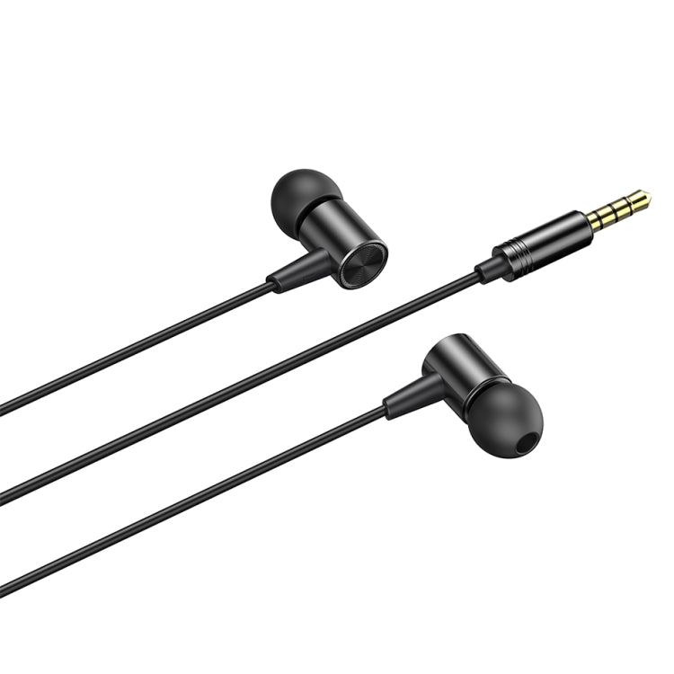 awei L2 3.5mm Plug In-Ear Wired Stereo Headphones with Microphone (Black)