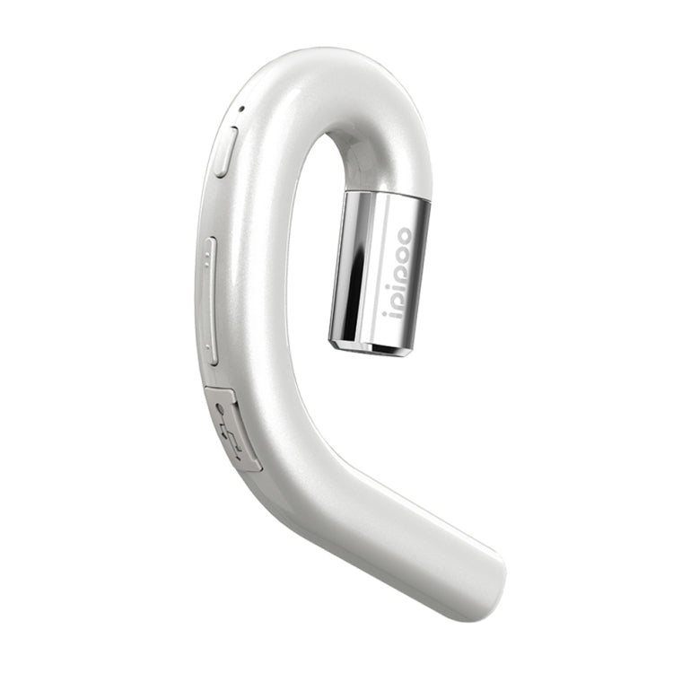 Ipipoo NP-1 Bluetooth V4.2 Ear-hook HD Wireless Business Headset with Microphone (White)