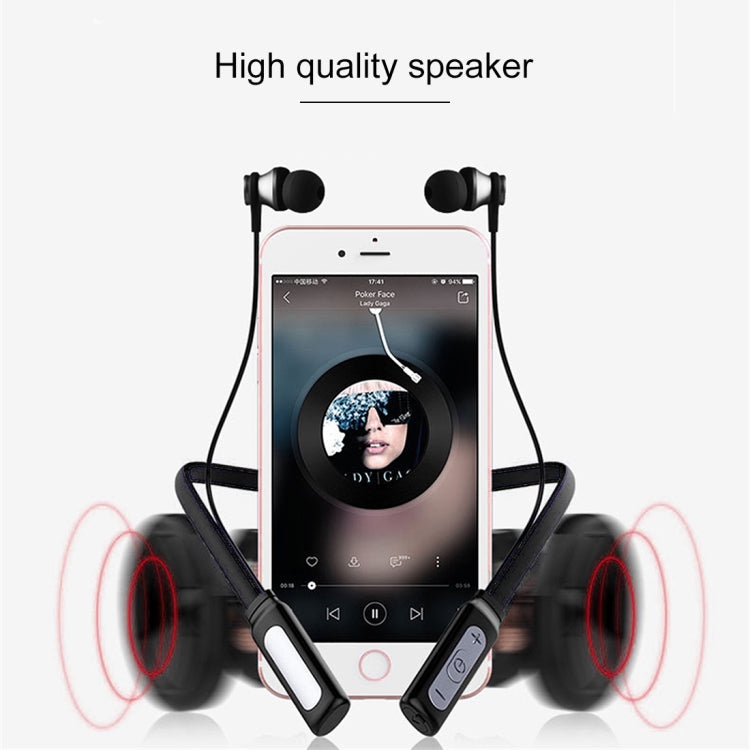 HT1 Magnetic Wireless Bluetooth In-ear Stereo Headphones (Black)