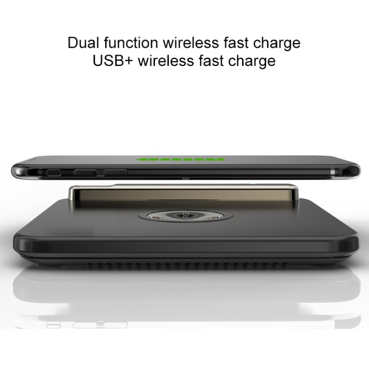 CX803 10W QI Standard Multi-Port USB Chargeur de charge rapide sans fil pour Apple et Samsung