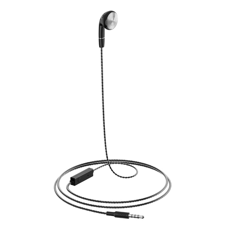 Hoco M61 1.2m Nice Tone Single Ear Universal Wired Headphones with Microphone (Black)