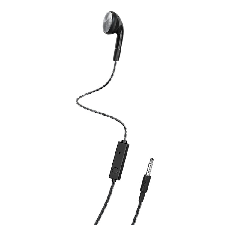 Hoco M61 1.2m Nice Tone Single Ear Universal Wired Headphones with Microphone (Black)
