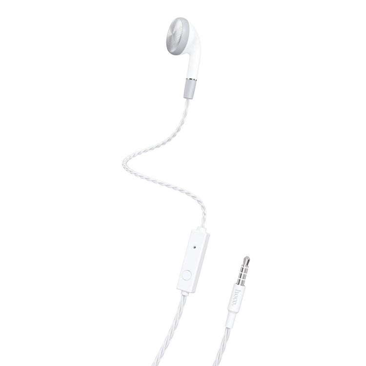 Hoco M61 1.2m Nice Tone Universal Wired Single Ear Headphones with Microphone (White)