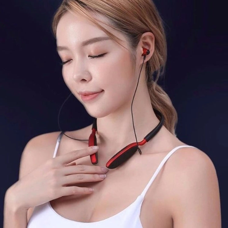 D01 Bluetooth 5.0 Auricular Bluetooth intrauditivo Inalámbrico Deportivo con cuello colgante (Plateado)
