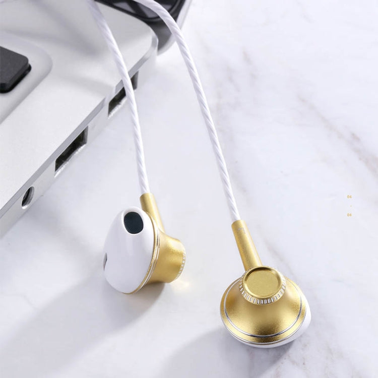 Joyroom JR-E208 Metal In-Ear Headphones with Flat Cable (Green)