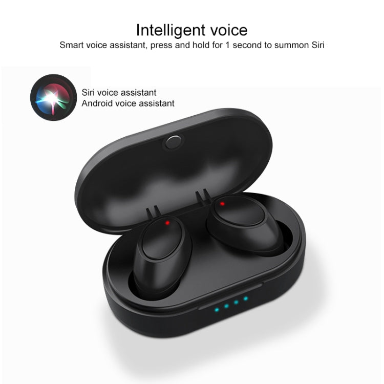 Auriculares Bluetooth Stereo Inalámbricos Air3 TWS V5.0 con Estuche de Carga compatible con voz Inteligente (Negro)