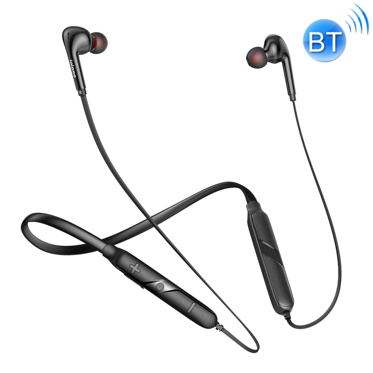 Ipipoo GP-3 Bluetooth 4.2 Adsorción Magnética Stereo Montado en el cuello Control con Cable Auriculares Deportivos Bluetooth Soporte para llamadas manos libres (Negro)