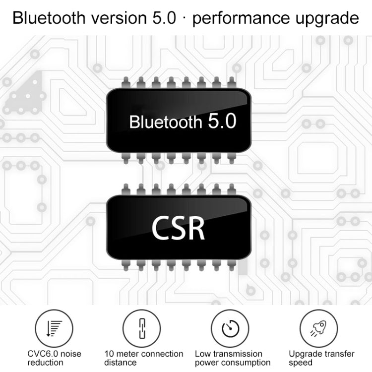 V10 Casque de sport sans fil Bluetooth V5.0 avec boîtier de charge Prise en charge de la puce CSR Réception vocale et charge rapide de 10 minutes (rouge)