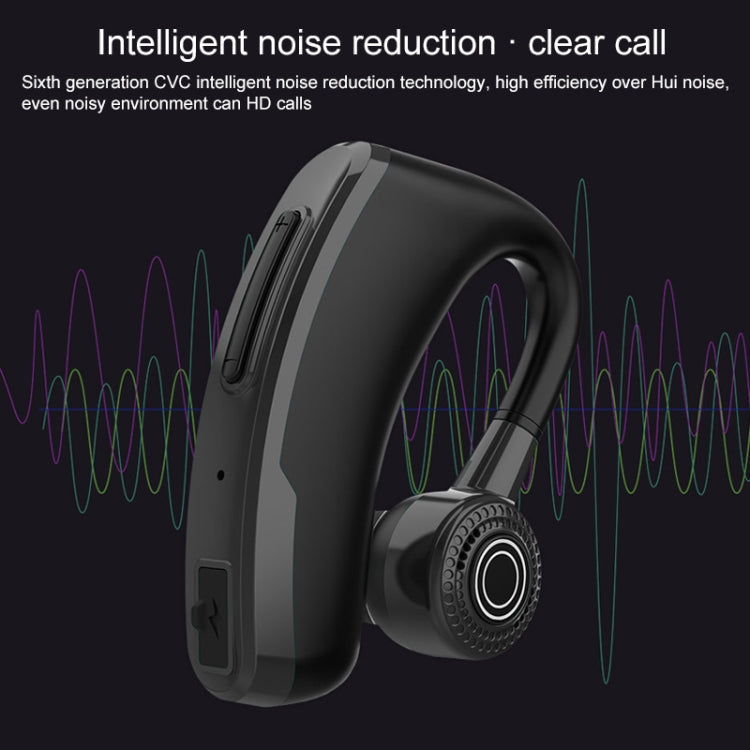 V10 Wireless Bluetooth V5.0 Auriculares Deportivos impermeables sin caja de Carga Jerry Chip Diseño de rotación de 270 grados Soporte de reducción Inteligente de ruido (Azul)