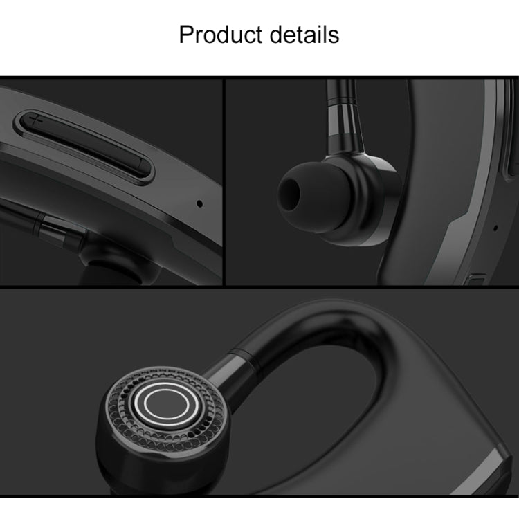 V10 Wireless Bluetooth V5.0 Sports Headphones without Charging Box CSR Chip Support Voice Reception and 10-Minute Quick Charge (Black)