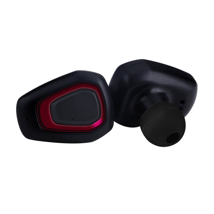 A7 TWS Bluetooth 5.0 Double écouteur Bluetooth sans fil avec appel de prise en charge de la boîte de charge (noir rouge)