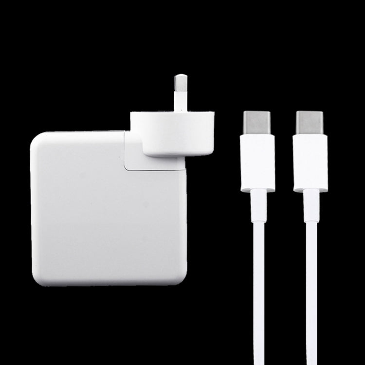 61W USB-C / Type-C Power Adapter with 2m USB Type-C Male Charging Cable USB Type-C Male For iPhone Galaxy Huawei Xiaomi LG HTC and other Smartphones rechargeable devices AU Plug