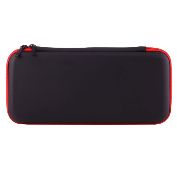 DOBE pour console de jeu Nintendo Switch Boîte de rangement de voyage Sac de protection avec étui à fermeture éclair Taille : 26,0 x 12,5 x 4,0 cm (noir + rouge)