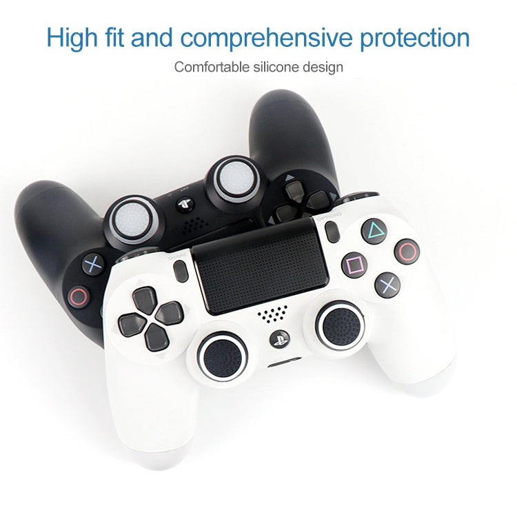 20 PCS Étui de protection en silicone lumineux pour PS4 / PS3 / PS2 / Xbox 360 / XboxOne / WIIU Gamepad Joystick (Noir)