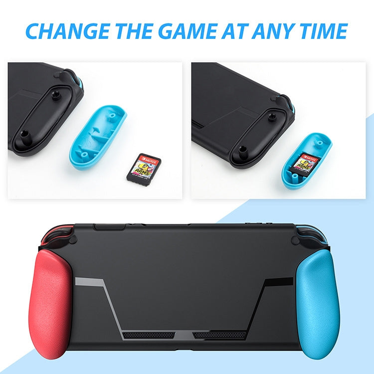 Empuñadura de Carcasa de TPU con ranura Para Tarjeta de juego Funda de Silicona antichoque Para Nintendo Switch