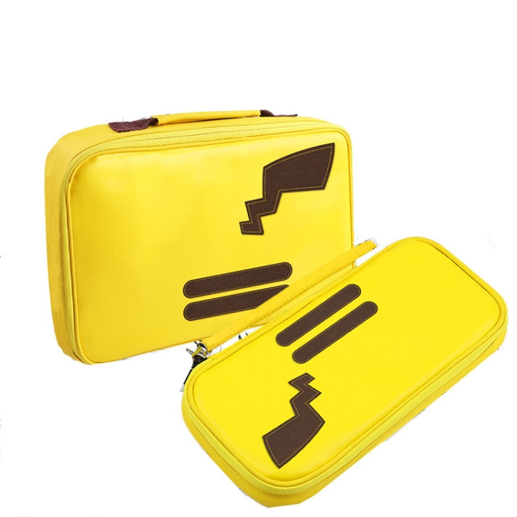 Bolsa de Protección de almacenamiento de PU a Prueba de caídas Para máquinas de juego con cordón desmontable Para Nintendo Switch tamaño Pequeño: 25 x 4 x 12.5 cm