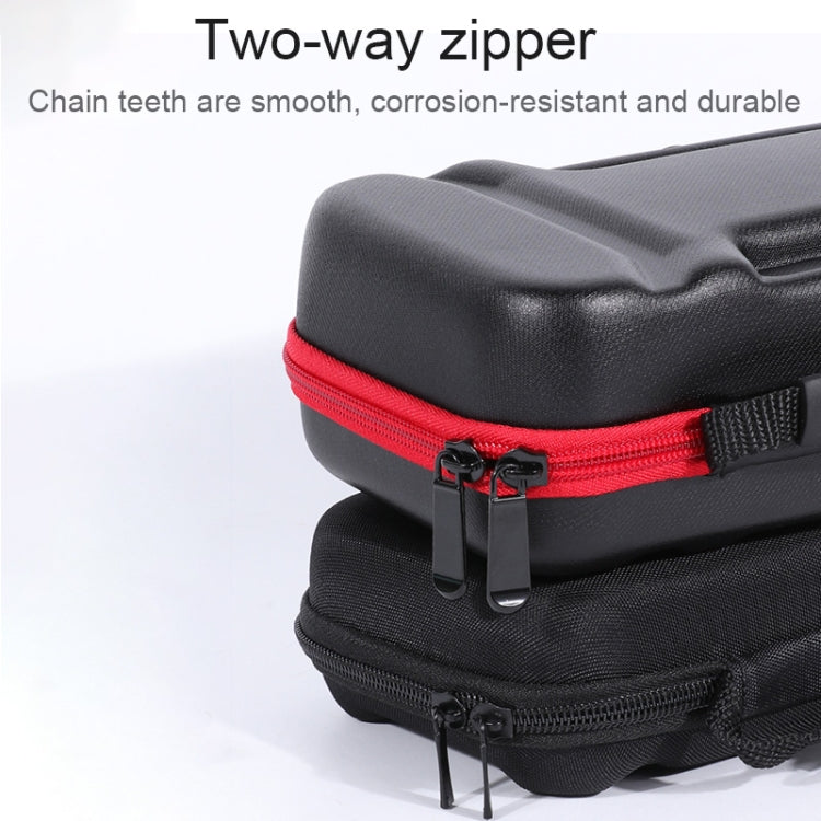 Sac de rangement portable en EVA avec fonction de support pour console Nintendo Switch Taille : 26 x 12,5 x 7 cm (rouge noir)