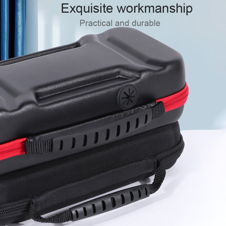 Bolsa de almacenamiento de EVA Portátil Funda Protectora con función de Soporte Para la consola del conmutador Nintendo Tamaño: 26x12.5x7cm (Rojo Negro)