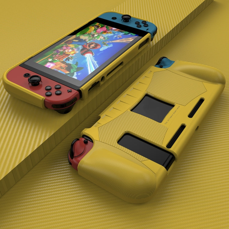 Drop Resistance Soft TPU Protective Cover For Nintendo Switch (Yellow)