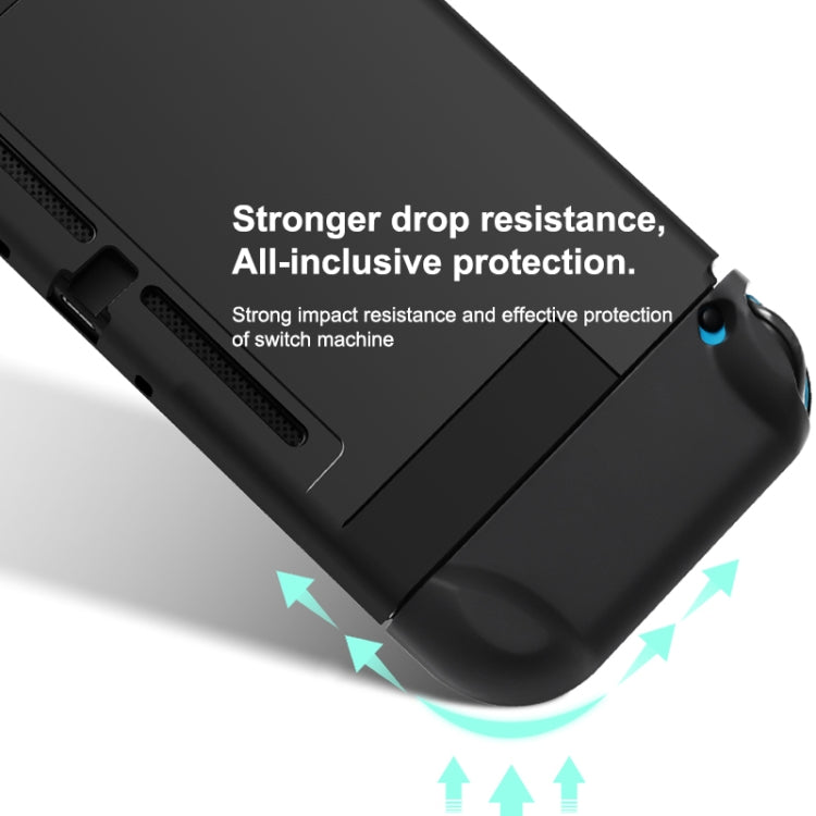 For Nintendo Switch Color Pure TPU Shockproof (Black)