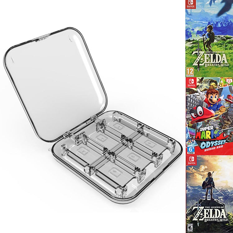 12 in 1 Case with Memory Card Holder for Nintendo Switch (Silver)