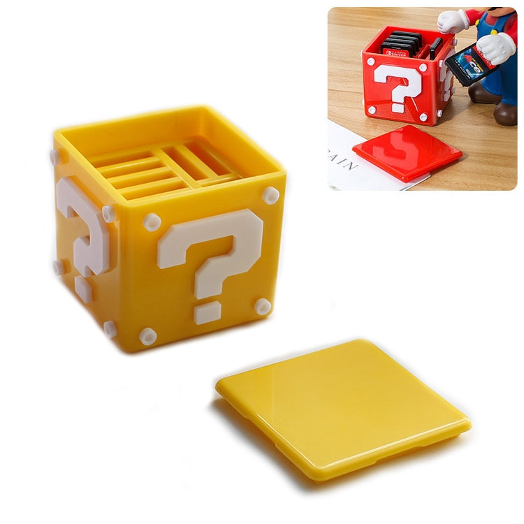 12 in 1 Game Card TF Card Holder Case Box for Nintendo Switch (Yellow)