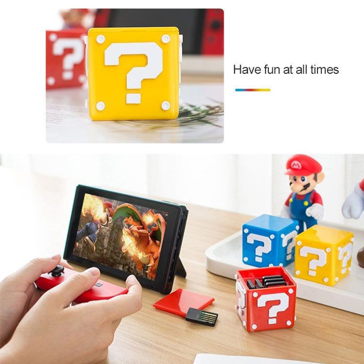 Caja 12 en 1 Caja de Soporte de Tarjeta TF Para Tarjeta de juego Para Nintendo Switch (Amarillo)